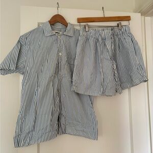 Tekla Cotton Poplin Pajamas